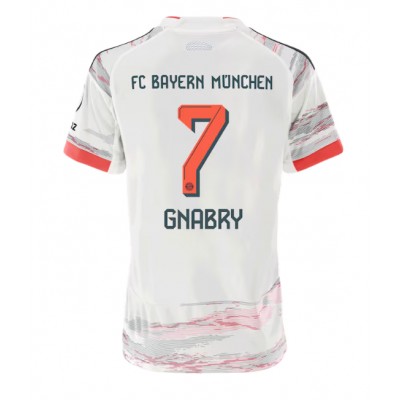 Ženski Nogometni dresi Bayern Munich Serge Gnabry #7 Gostujoči 2025-26 Kratek Rokav Ženski Nogometni dresi Bayern Munich Serge Gnabry #7 Gostujoči 2025-26 Kratek Rokav